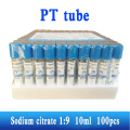 100pcs PT tube disposable Sodium citrate 1:9 10ml