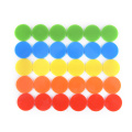 100PCS 24MM Plastic Poker Chips Casino Bingo Markers Token Fun Family Club Game Toy Creative Gift Supply Accessories