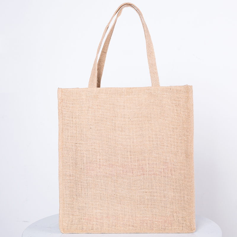 2020 New bags linen Tote bags Reusable Cotton jute grocery Shopping Bag Women Men Travel Shopper
