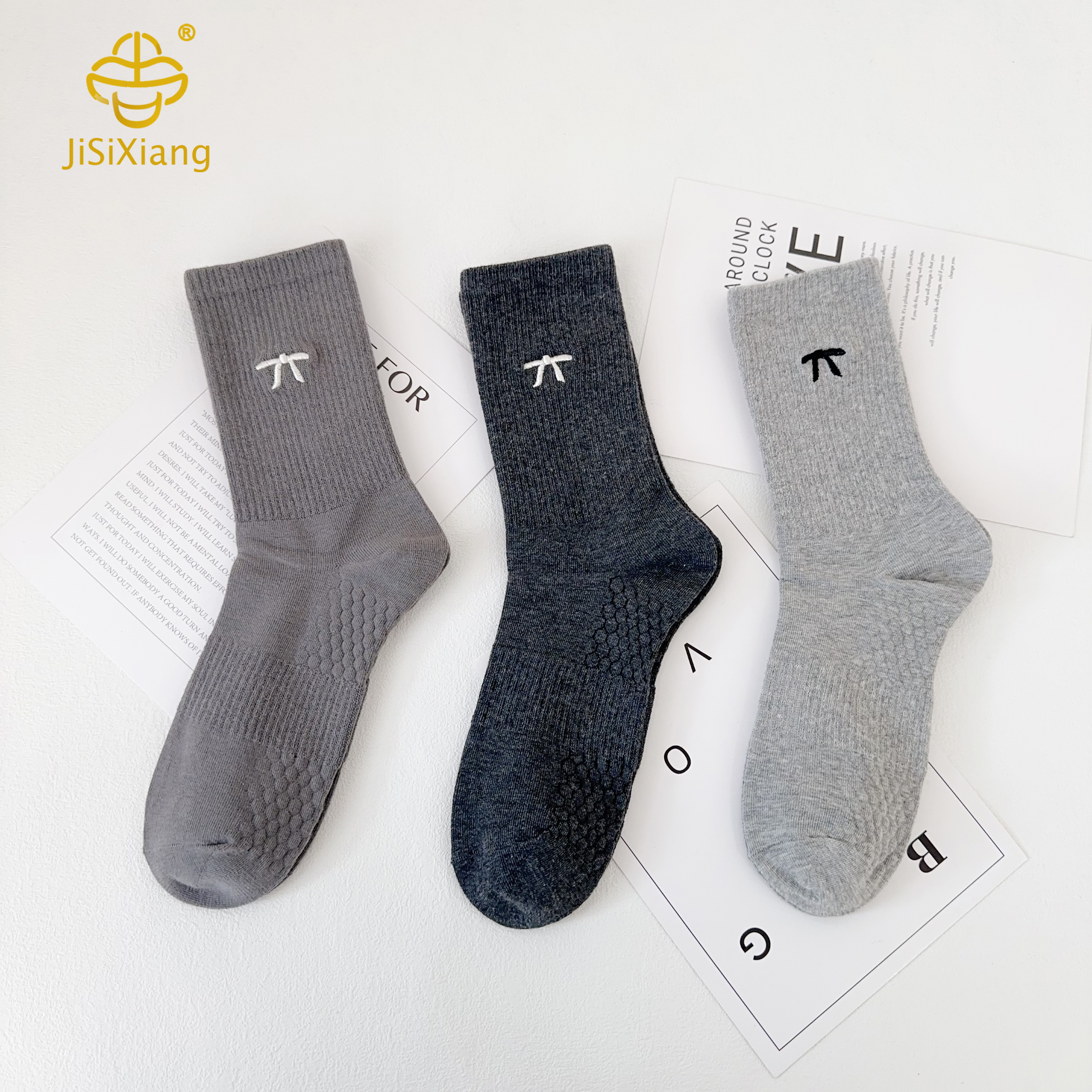 Korean version of the cartoon bow tie tube socks college style