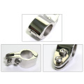 316 Stainless Steel Fitting Boat Marine Yacht Tube Clip Pipe Clamp Silver Bimini Hinged Fittings Jaw Slide Hardware Silver