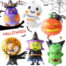 Halloween Pumpkin Ghost Balloons Halloween Decorations Spider Foil Balloons Inflatable Toys Bat Globos Halloween Party Supplies