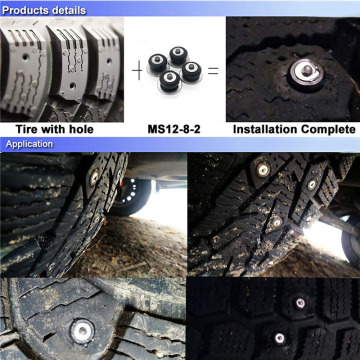 Car Snow Tire Studs Tire Wear-resistant Anti-slip Nails Snow Spikes for Tire Winter Tire Studs for Auto Car SUV ATV Truck