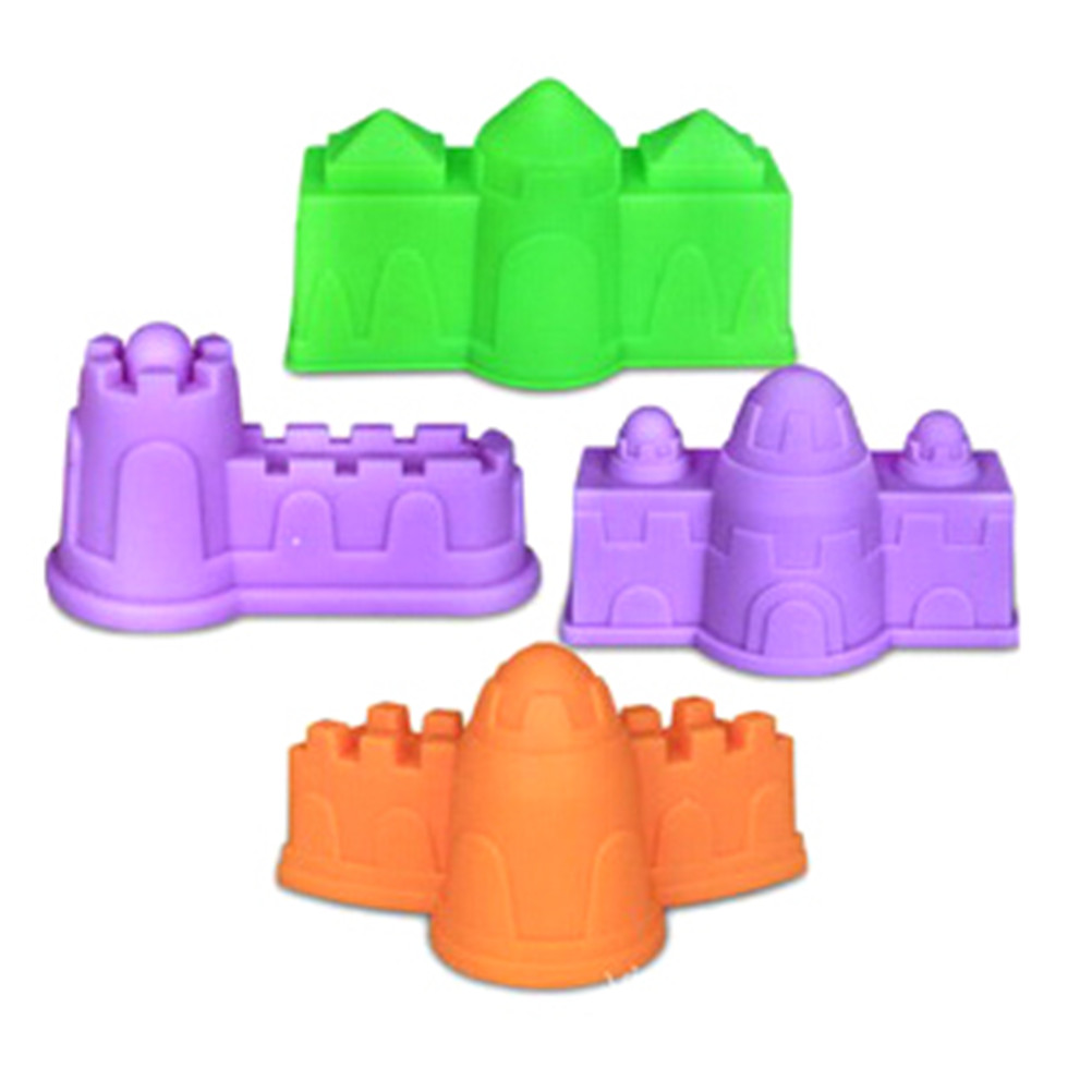 4PCS DIY Building Dynamic Magic Sand Clay Model Educational Toys Indoor Magic Play Sand Castle Models Building Toys