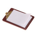 1PC Useful Mini Dollhouse Miniature Accessories Alloy Clipboard with Real Paper Attached Small Memo Pad