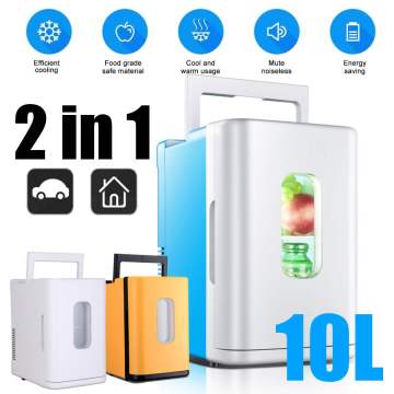 10L 220V Car Refrigerator Automoble Mini Fridge Refrigerators Freezer Cooling Box frigobar Food Fruit Storage Fridge Compressor