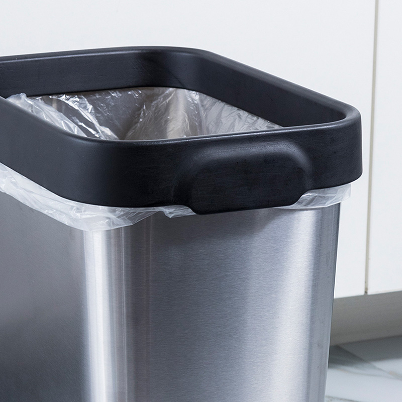 8L/12L Stainless Steel Wastebasket Trash Can Garbage Dust Storage Bucket Paper Basket Home Kitchen BedRoom Waste Bin