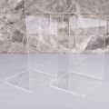 2Pcs Clear Acrylic Bookends L-shaped Desk Organizer Desktop Book Holder School Stationery Office Supplies Dropshipping