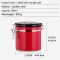 Coffee Jar Coffe Beans Container Stainless Steel Airtight Coffee Tea Canister Time Exhaust Valve Coffee Caddies kitchen Bar Tool