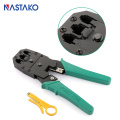 RJ45 Crimping Tool Rj45 Crimper Network Cable Wire Stripper Rj45 Tools for 8P 6P 4P Green