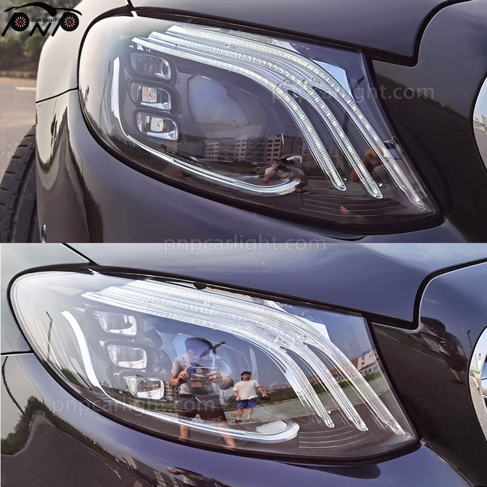 Upgrade LED headlight for Mercedes-Benz E-class W213 to W222 Maybach style