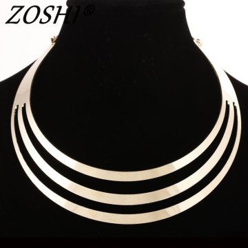 Multilayer Lock Chain Necklace Punk Link Chain Gold Silver Color Pendant Necklace Women Fashion Gothic Necklace Jewelry