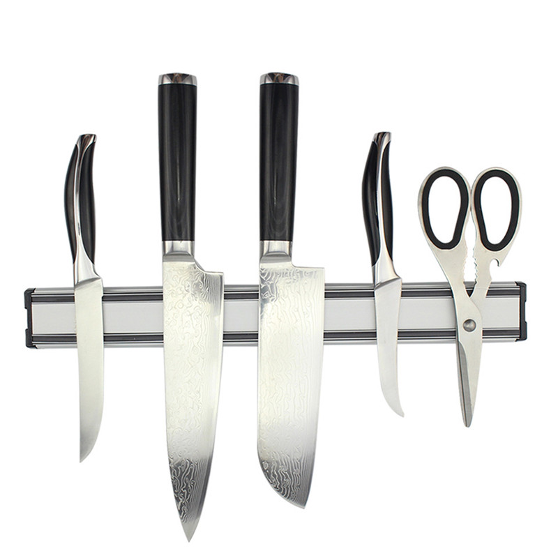 Magnetic Knife Holder 14 Inch Wall Mount Aluminum Block Storage Holder Chef Rack Strip Utensil Permanent Magnets Kitchen Tools