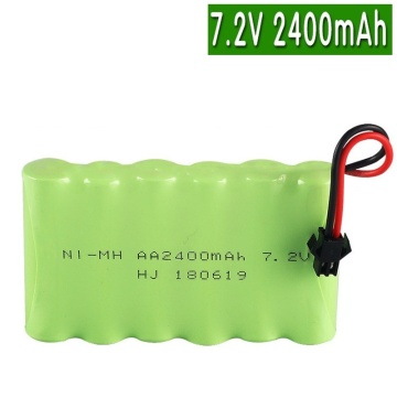 Ni-MH 2400mah 7.2v rechargeable battery 7.2v battery 6*AA NIMH battery pack for Remote control electric toys Cars Boats lighting