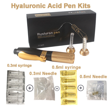 Hylaronic Pen Meso Injection Hyaluronan Acid gun Lip Lifting hyaluron pen Dermal Filler Caneta 0.3ml&0.5ml Noninvasive Nebulizer