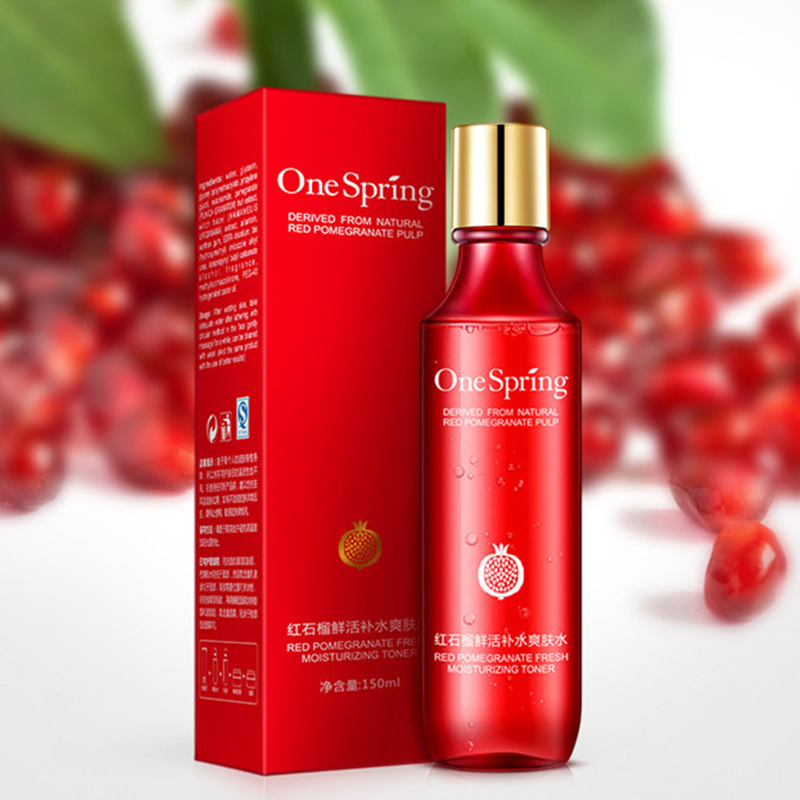 One Spring Red Pomegranate Nutritous Moisture Toner Serum Face Skin Care Whitening Anti Aging Anti Wrinkle Natural Facial Toner