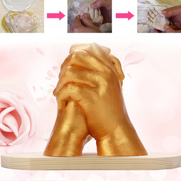 Fashion 3D Hand Mud Gypsum Powder White Love Decorate Cloning Powder Model Beautiful Hands Feet Mother'S Day Baby Mould
