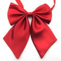 Women Cravat Ladies Solid Color Bow Tie Red Black Butterfly Silk Ties Female Girl Student Hotel Clerk Waitress Neck Wear Ties