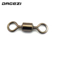 DAGEZI 100pcs/lot American Swivel Ring 8 fishing gear professional fishing tackle accessories Connector copper swivel