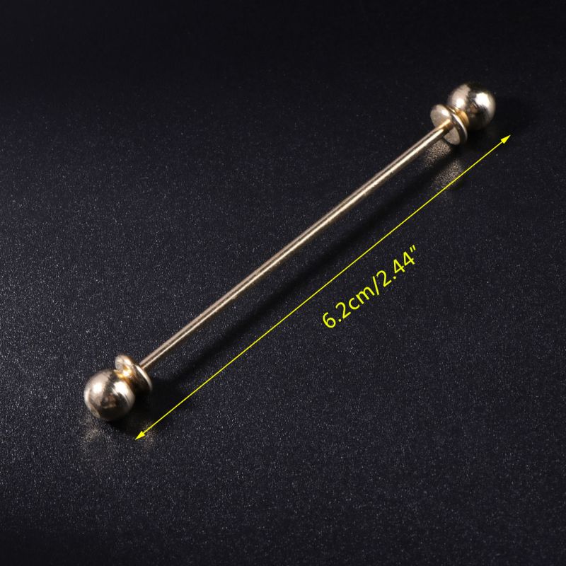 Men Shirt Pins Tie Clip Collar Clasp Luxury Business Wedding Brooch Bar Ornament