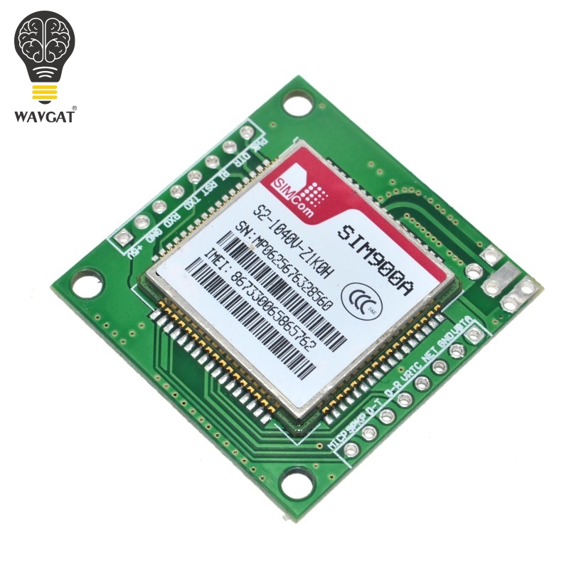 WAVGAT mini GPRS GSM module SIM900A Wireless Extension Module Board Antenna Tested Worldwide Store for SIM800L A6 A7 SIM800C