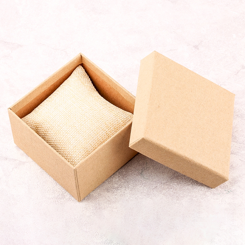 Simple Paper Watch Box for casual wristwatch natural wooden watch with Foam Pad Pillow Dropshipping