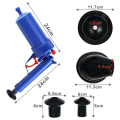 Air Pressure Drain Cleaner Sewer Cleaning Brush Kitchen Bathroom Toilet Dredge Plunger Basin Pipeline Clogged Remover Tool Set