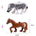 20pcs best gifts kids toys building blocks animal zoo baby & toddler toy compatible with Duploed animals