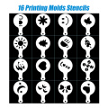 16 Molds Stencils