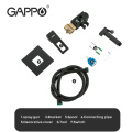 GAPPO Black Bidet Faucets hygienic mixer toilet bidet muslim shower anal cleaning ass bidet Handheld Toilet sprayer G7217-6