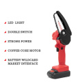 110V Rechargeable Electric Pruning Saw Cordless Mini Chainsaw Small Wood Splitting Chainsaw One-handed Pruning Power Chain Saw