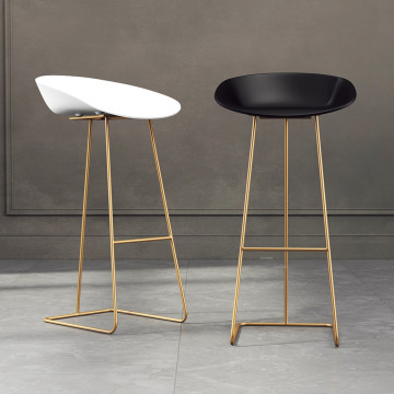 65/70/75cm Nordic Bar Stool Chair High Chair Minimalist Modern Restaurant Office Dining Room Furniture Set Wrought Iron Creative