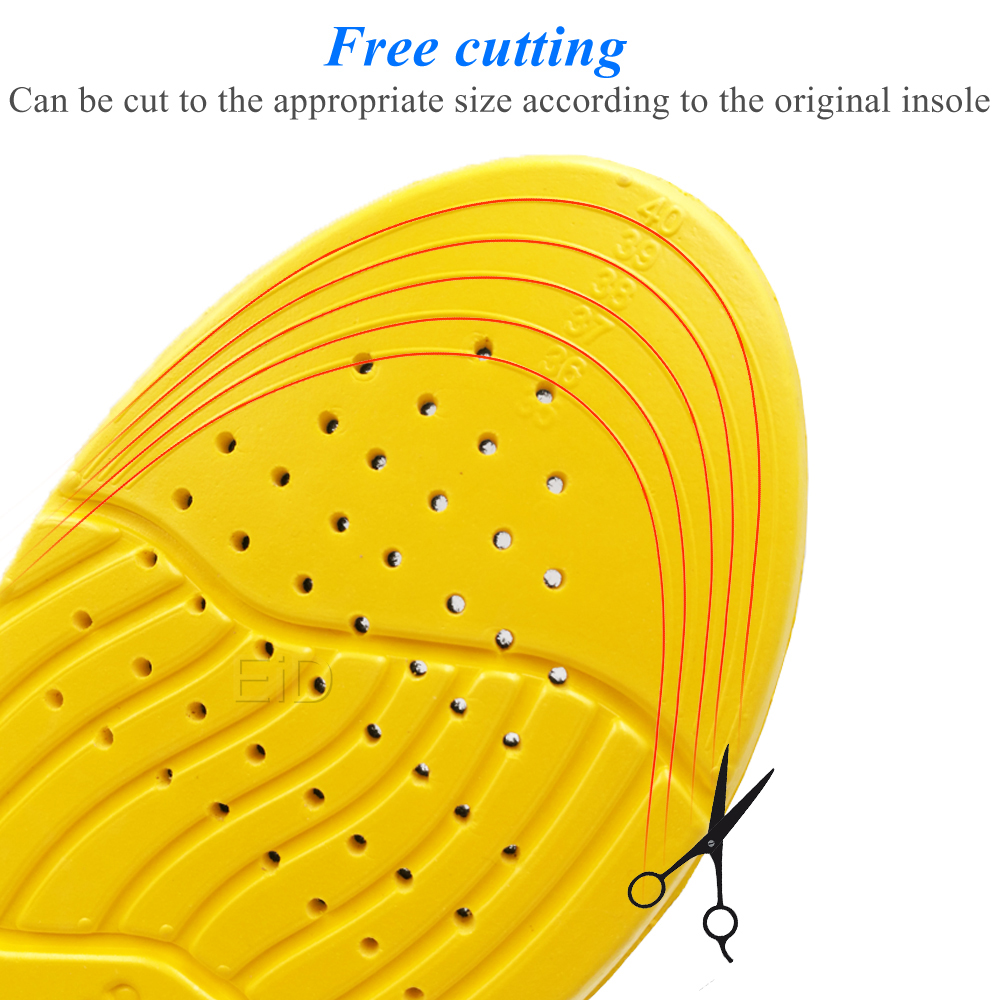 Plus size Shoe Inserts Pad Soft Sport Insoles Memory Foam Breathable Outdoor Running Silicone Gel Cushion Orthopedic Insoles