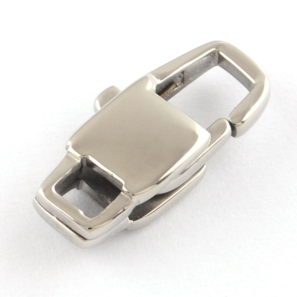 2pcs Stainless Steel Lobster Claw Clasps Hook for jewelry making Connector Accessories, Stainless Steel Color