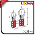 Red Vinyl Coated Safety Lockout Hasp