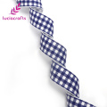 Lucia Crafts 3/6yards Plaid Printed Grosgrain Ribbons 25mm Trim Ribbon For DIY Headband Gift Decor S0801