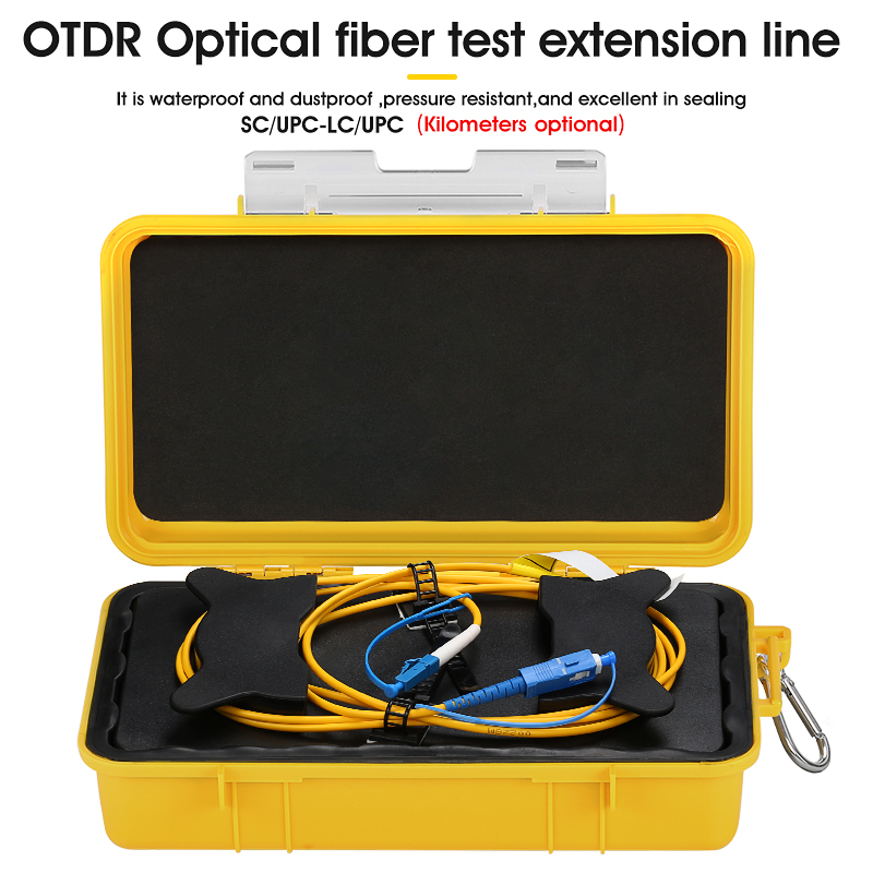 Free shipping SC/UPC-LC/UPC OTDR Zone Eliminator,Fiber Rings ,Fiber Optic OTDR Launch Cable Box 500M 1Km 2Km SM 1310/1550nm