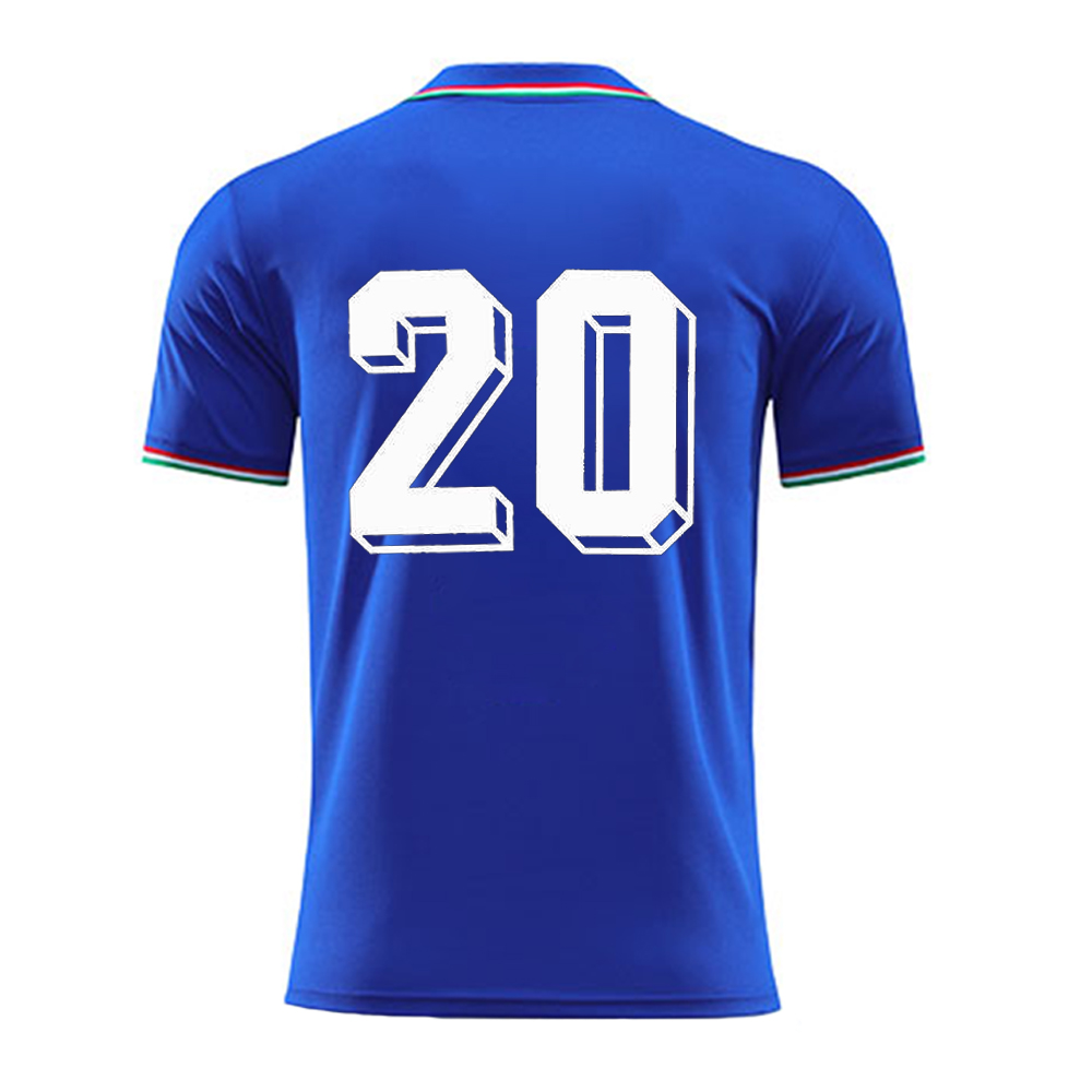 1982 Italy Retro Jerseys Paolo Rossi Antonio Conte Home Blue Customized Name T Shirt High Quality Fan Jersey Men Tee Shirt Homme