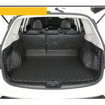Fiber Leather Car Trunk Mat Cargo Liner for Subaru Xv 2019 2020 Rug Carpet Interior Accessories Sticker
