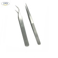 New high quality 2pcs/Set ST-11 + ST-15 Stainless Steel Precision Tweezers Set Eyelash Extensions