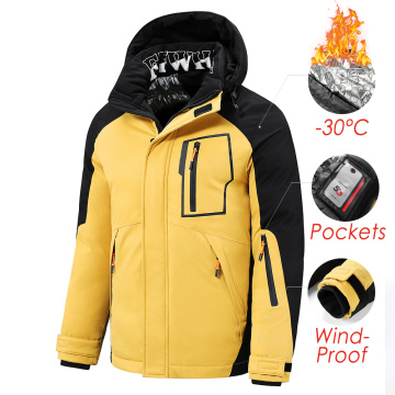 5XL Men 2020 Winter New Outwear Thick Warm Parkas Jacket Coat Men Casual Windproof Pockets Detachable Hooded Parkas Jacket Men