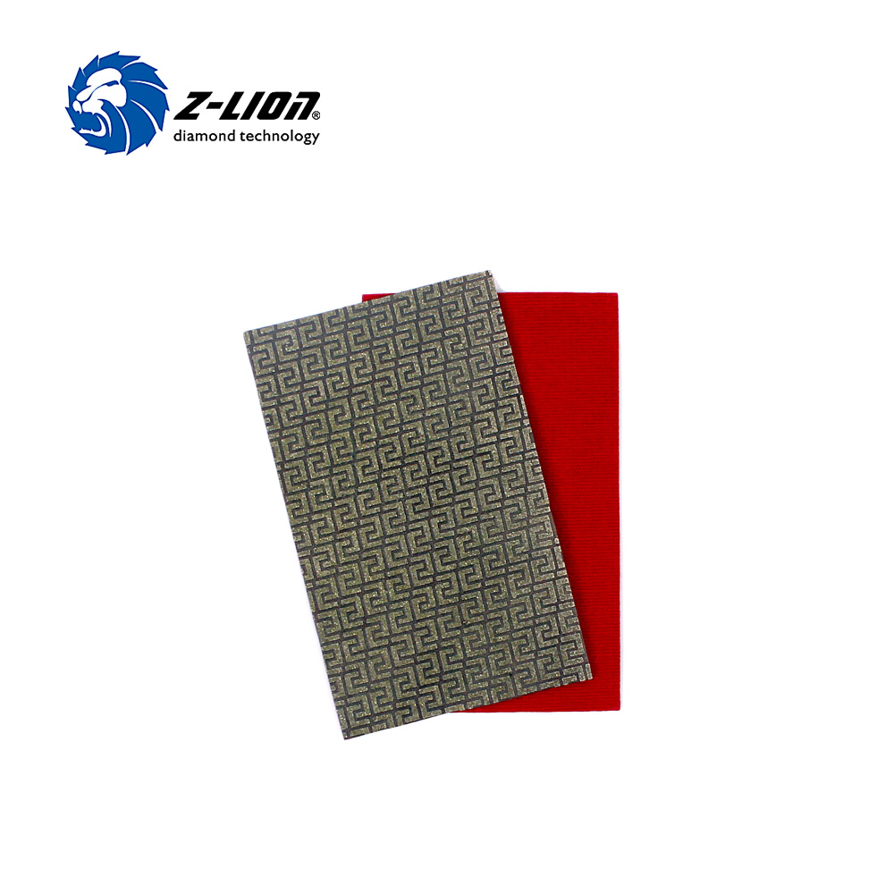 Z-LION 2 Sheets Diamond Sandpaper Electroplated Polishing Sheet Abrasive Sanding Paper Grit 60 120 200 400 Replacement Abrasive