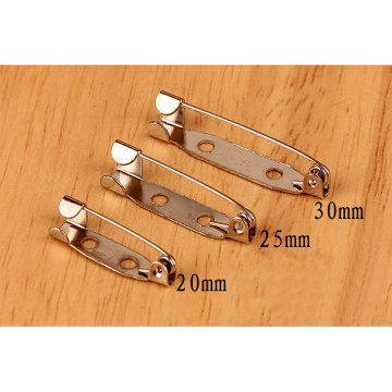 10pcs 20/25/30mm Color Brooch Base Findings Safety Pin Connector Dangle DIY Making Charm Broche Clasp Jewelry C22
