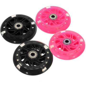 Flash Wheel Scooter Wheel Led Flash Wheel 80Mm Scooter Flashing Light Back Rear Flash Wheel Shock Absorption Scooter Accessories