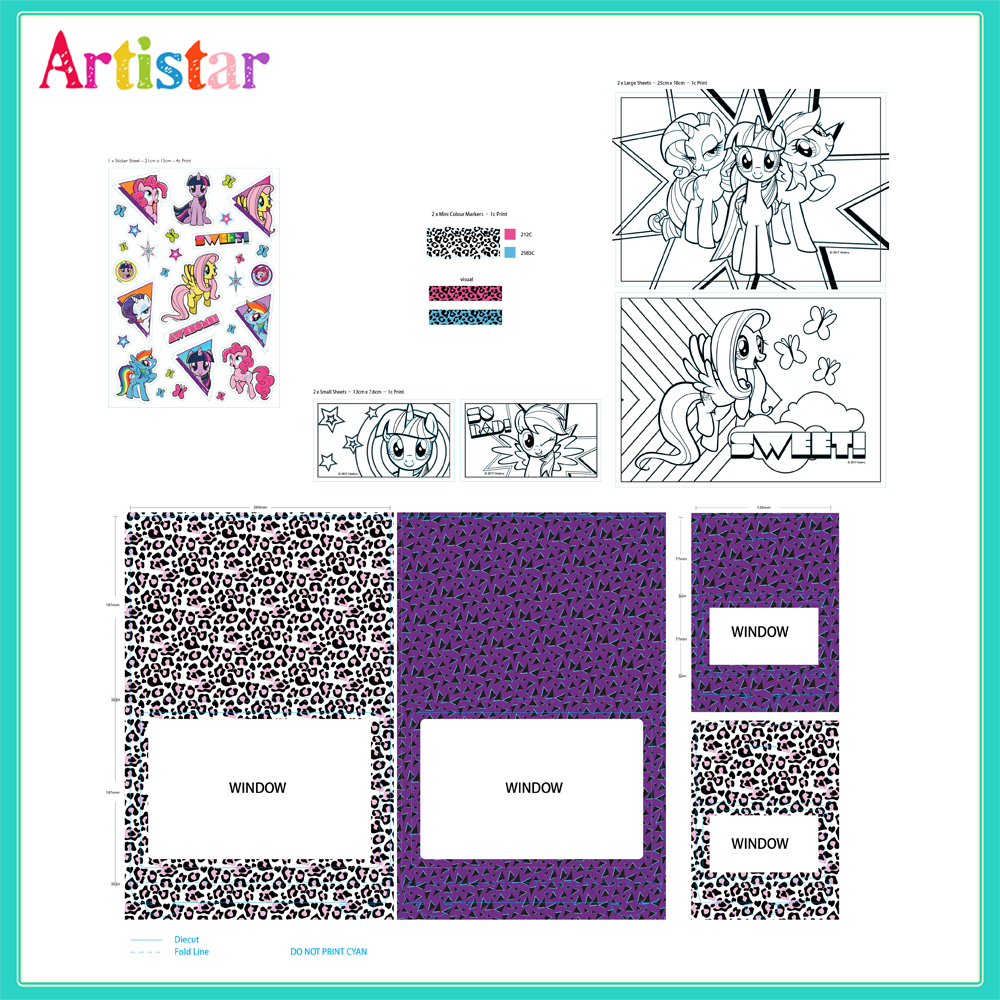 My Little Pony Glitter Attractive Art Set 2 My Little Pony Glitter Attractive Art Set 2
