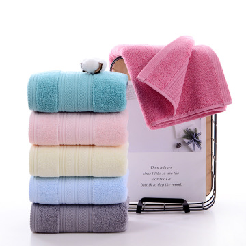 Multi-color Simple Wind Thickened Cotton Towels to absorb water, soften and soften without losing colo