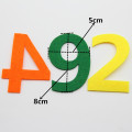 FISHWAVES Non-Woven Cloth Felts 0-9 Number Sticker For Kids Diy Kindergarten Puzzle Decoration Children Room And Home Decoration