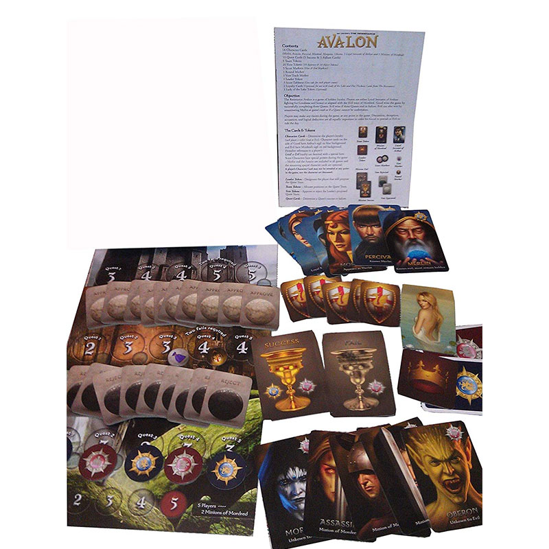 New Board game Resistance Avalon Indie Family Interactive Full English Board Game Card Children's Educational Toys