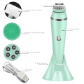 4 IN 1 Electric Facial Cleansing Brush Waterproof Sonic Face Cleaner Deep Pore Cleaning Skin Massager Face Cleansing Brush Devic