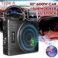 10" 600W Car Active Subwoofer Speaker Audio Amplifier Vehicle Subwoofer Bass Amplifier Enclosure Auto Sound Car Audio Amplifier